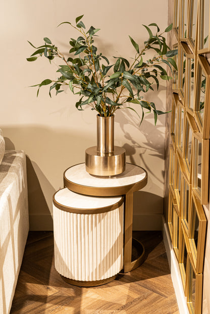 Richmond Interiors Beistelltisch Tivoli white (Set of 2) Beistelltisch Richmond Interiors