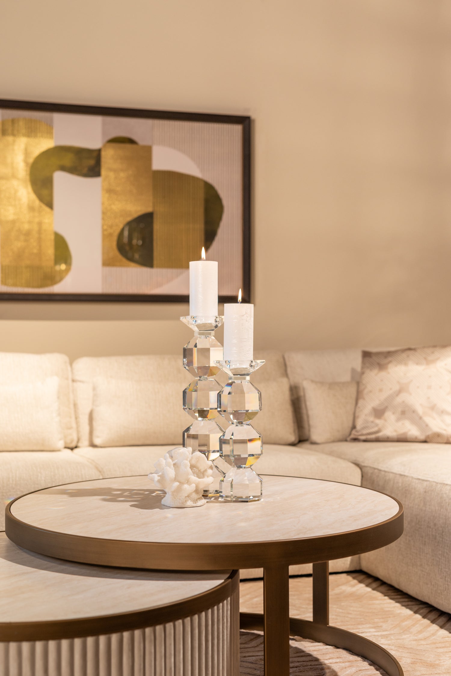 Richmond Interiors Couchtisch Tivoli white (Set of 2) Couchtisch Richmond Interiors