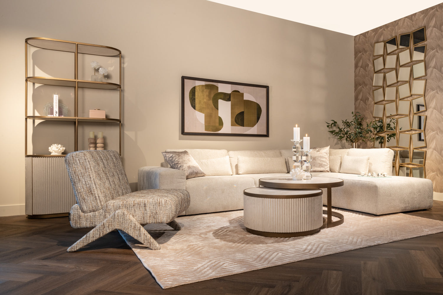 Richmond Interiors Couchtisch Tivoli white (Set of 2) Couchtisch Richmond Interiors