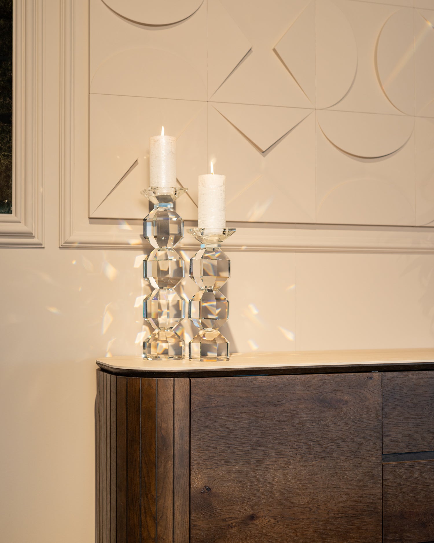 Richmond Interiors Kerzenhalter Safia clear transparent small Kerzenhalter Richmond Interiors