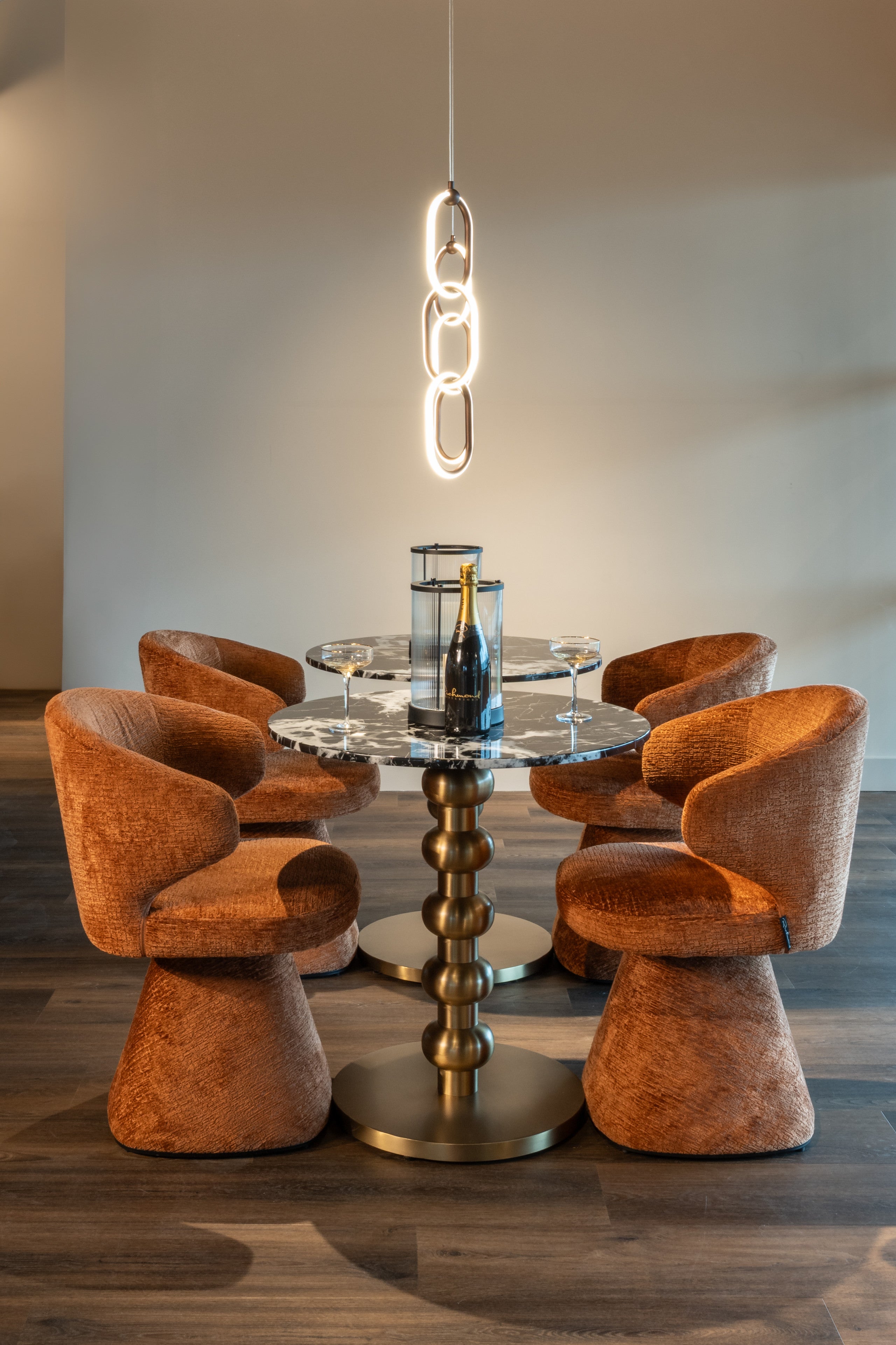 Richmond Interiors Bistro-Tisch Witlox black/gold 75Ø Bistro-Tisch Richmond Interiors