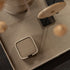 Chamada Ledertablett – Viereckig Beige XL (60 x 60 cm) Deko-Tablett Chamada