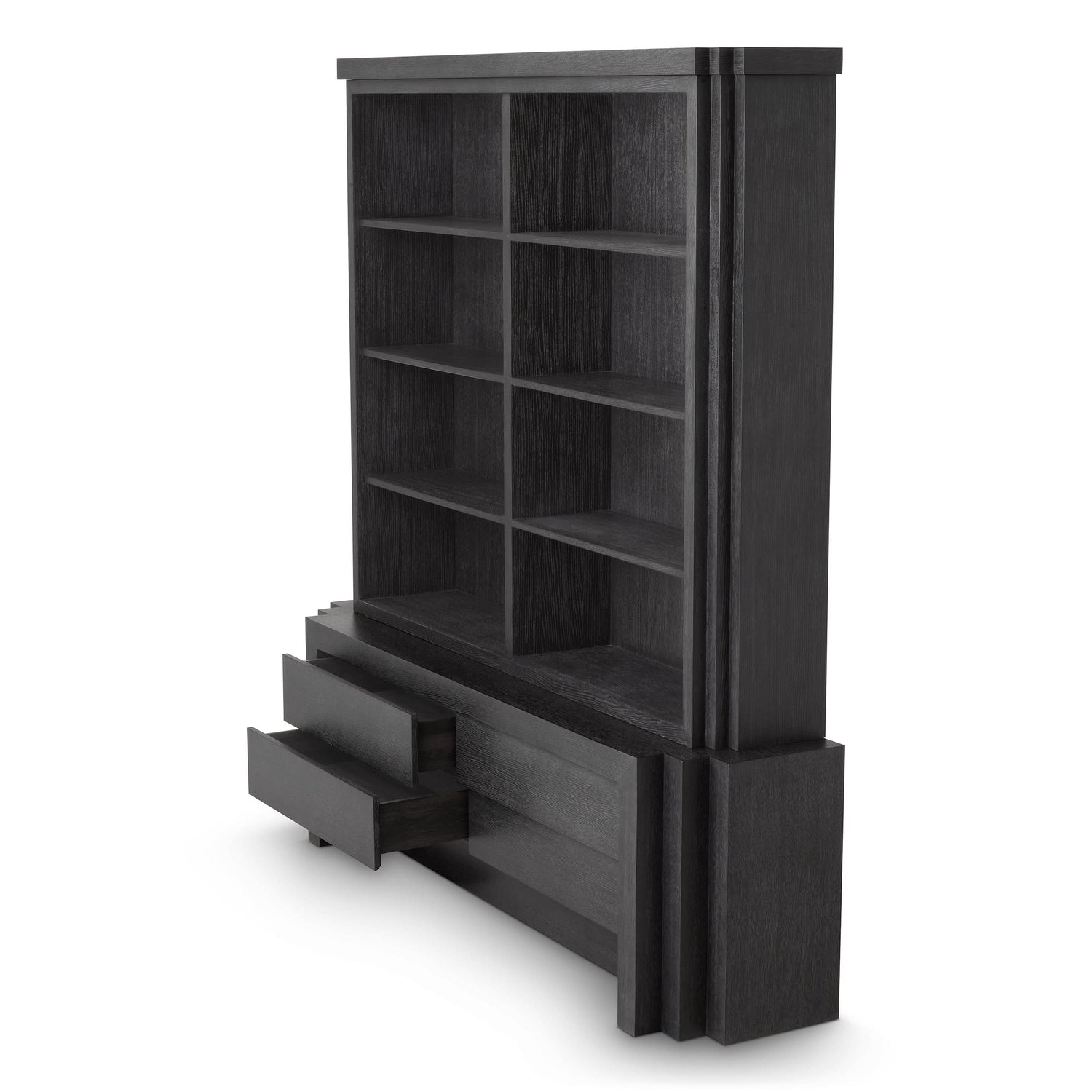 Eichholtz Kabinett Metropolitan L - Charcoal Grey Oak Veneer Kabinett Eichholtz