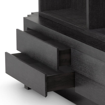Eichholtz Kabinett Metropolitan L - Charcoal Grey Oak Veneer Kabinett Eichholtz