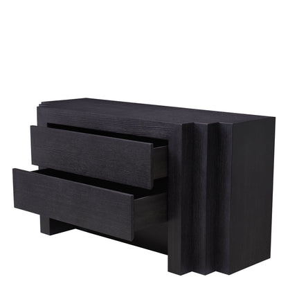 Eichholtz Kommode Metropolitan S - Charcoal Grey Oak Veneer Kommode Eichholtz