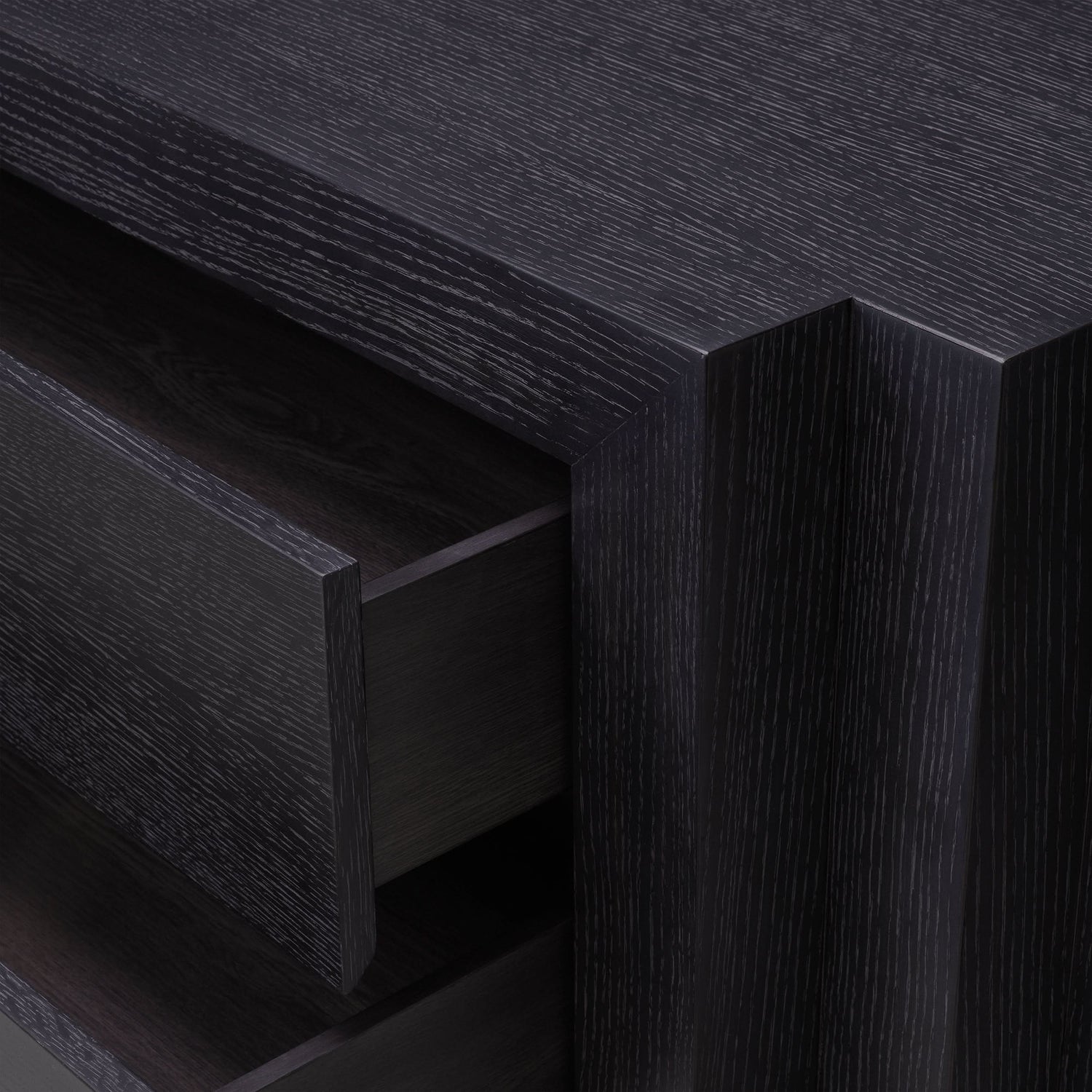 Eichholtz Kommode Metropolitan S - Charcoal Grey Oak Veneer Kommode Eichholtz