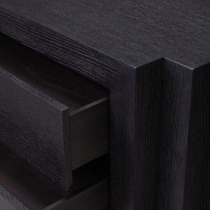 Eichholtz Kommode Metropolitan S - Charcoal Grey Oak Veneer Kommode Eichholtz