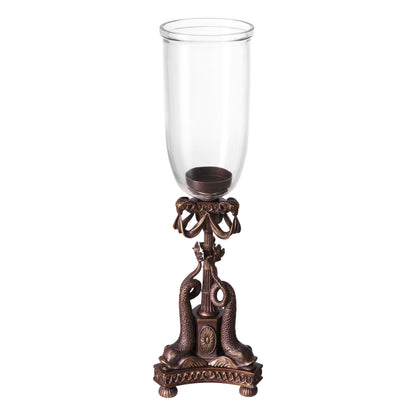 Eichholtz Hurricane Britannia – Bronze-Highlight-Finish | Klarglas Windlicht Eichholtz