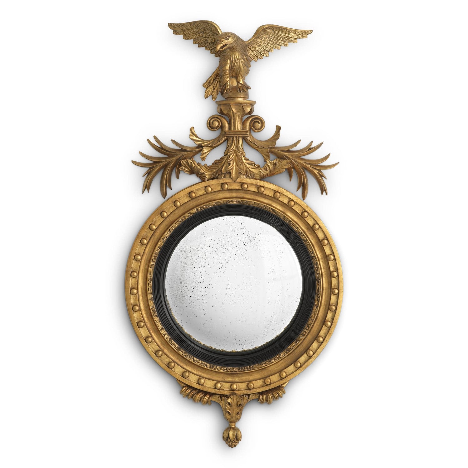 Eichholtz Spiegel Girandole – Antik-Gold-Finish | Antikes Spiegelglas Wandspiegel Eichholtz