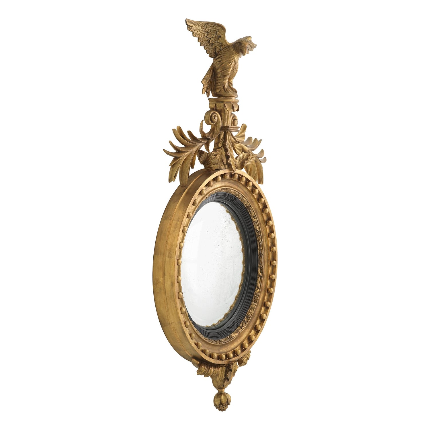 Eichholtz Spiegel Girandole – Antik-Gold-Finish | Antikes Spiegelglas Wandspiegel Eichholtz