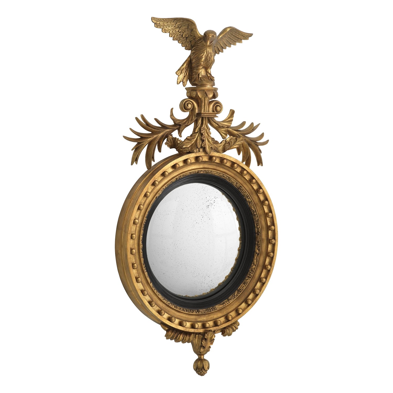 Eichholtz Spiegel Girandole – Antik-Gold-Finish | Antikes Spiegelglas Wandspiegel Eichholtz