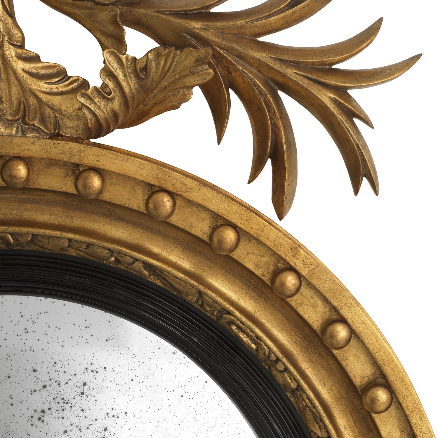 Eichholtz Spiegel Girandole – Antik-Gold-Finish | Antikes Spiegelglas Wandspiegel Eichholtz