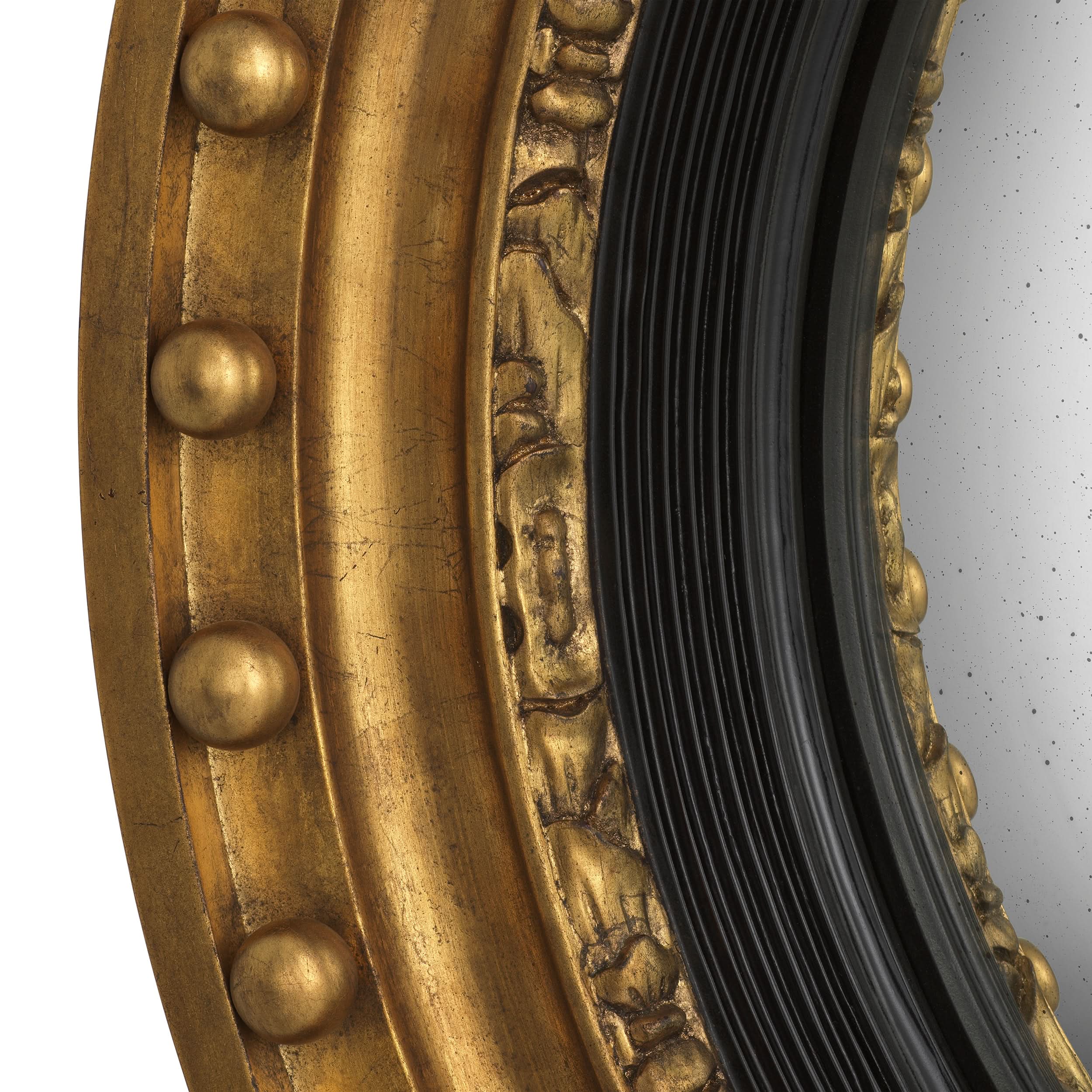 Eichholtz Spiegel Girandole – Antik-Gold-Finish | Antikes Spiegelglas Wandspiegel Eichholtz