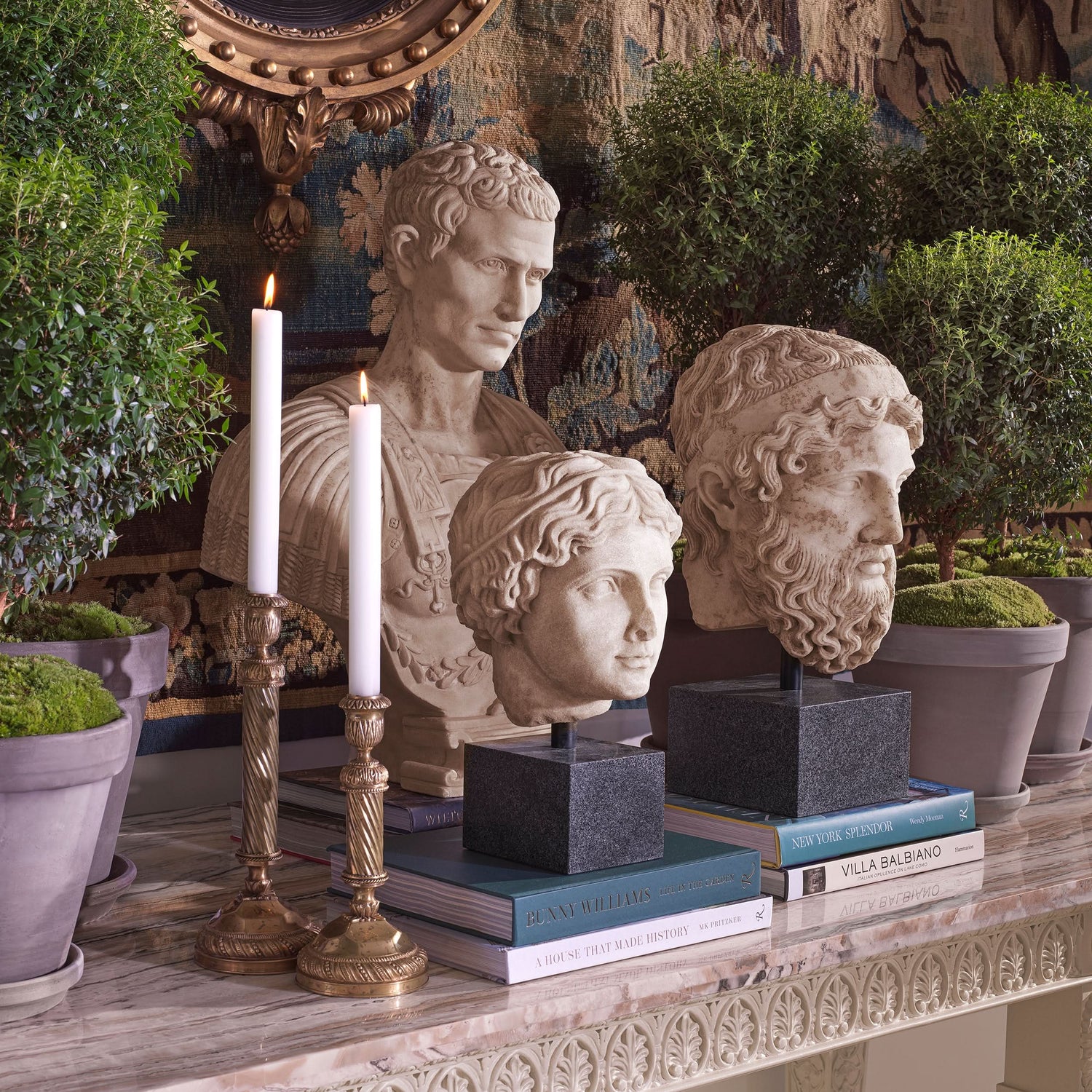 Eichholtz Büste des Julius Caesar – Marmor in Antik-Optik Büste Eichholtz