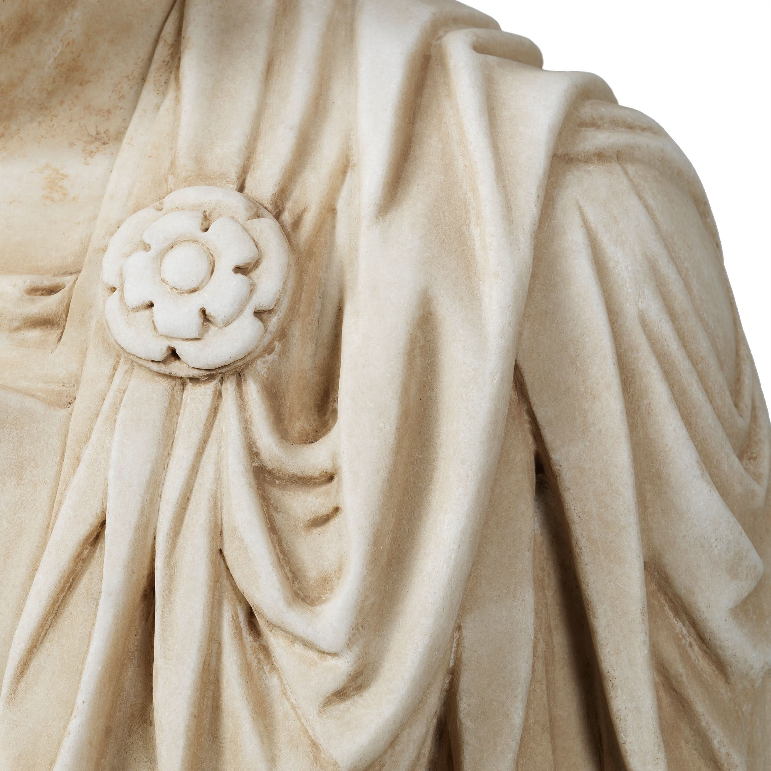 Eichholtz Büste des Julius Caesar – Marmor in Antik-Optik Büste Eichholtz