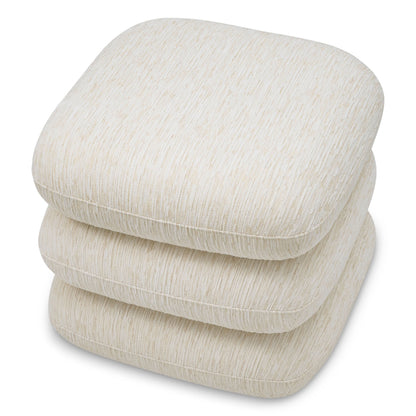 Eichholtz Hocker Greenwich – Pelton Jacquard Off-White | Drehfunktion Polsterhocker Eichholtz