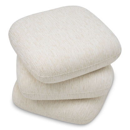 Eichholtz Hocker Greenwich – Pelton Jacquard Off-White | Drehfunktion Polsterhocker Eichholtz