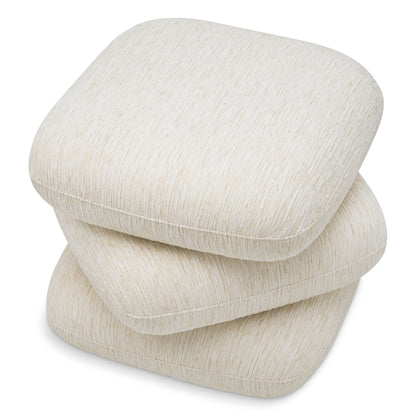 Eichholtz Hocker Greenwich – Pelton Jacquard Off-White | Drehfunktion Polsterhocker Eichholtz