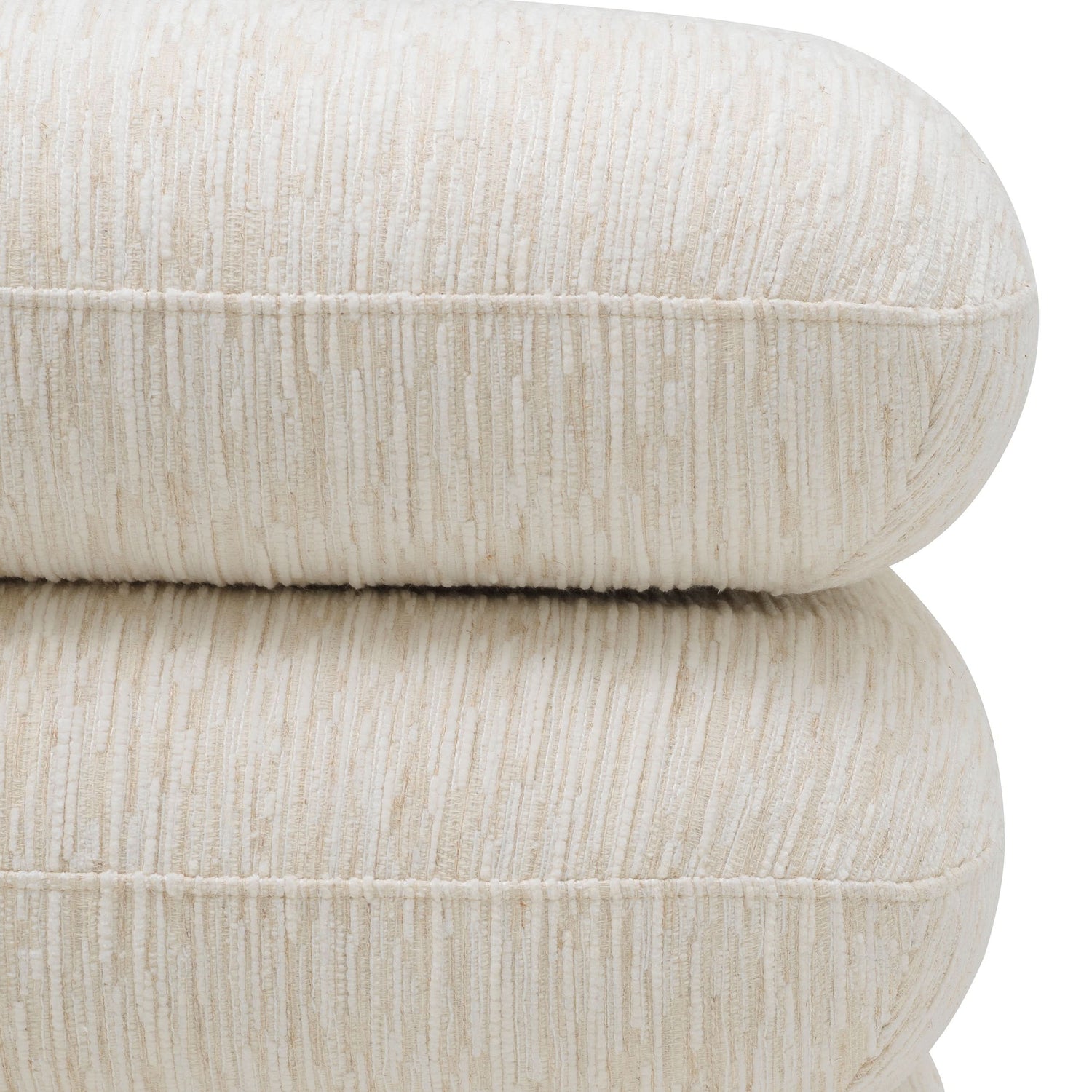 Eichholtz Hocker Greenwich – Pelton Jacquard Off-White | Drehfunktion Polsterhocker Eichholtz
