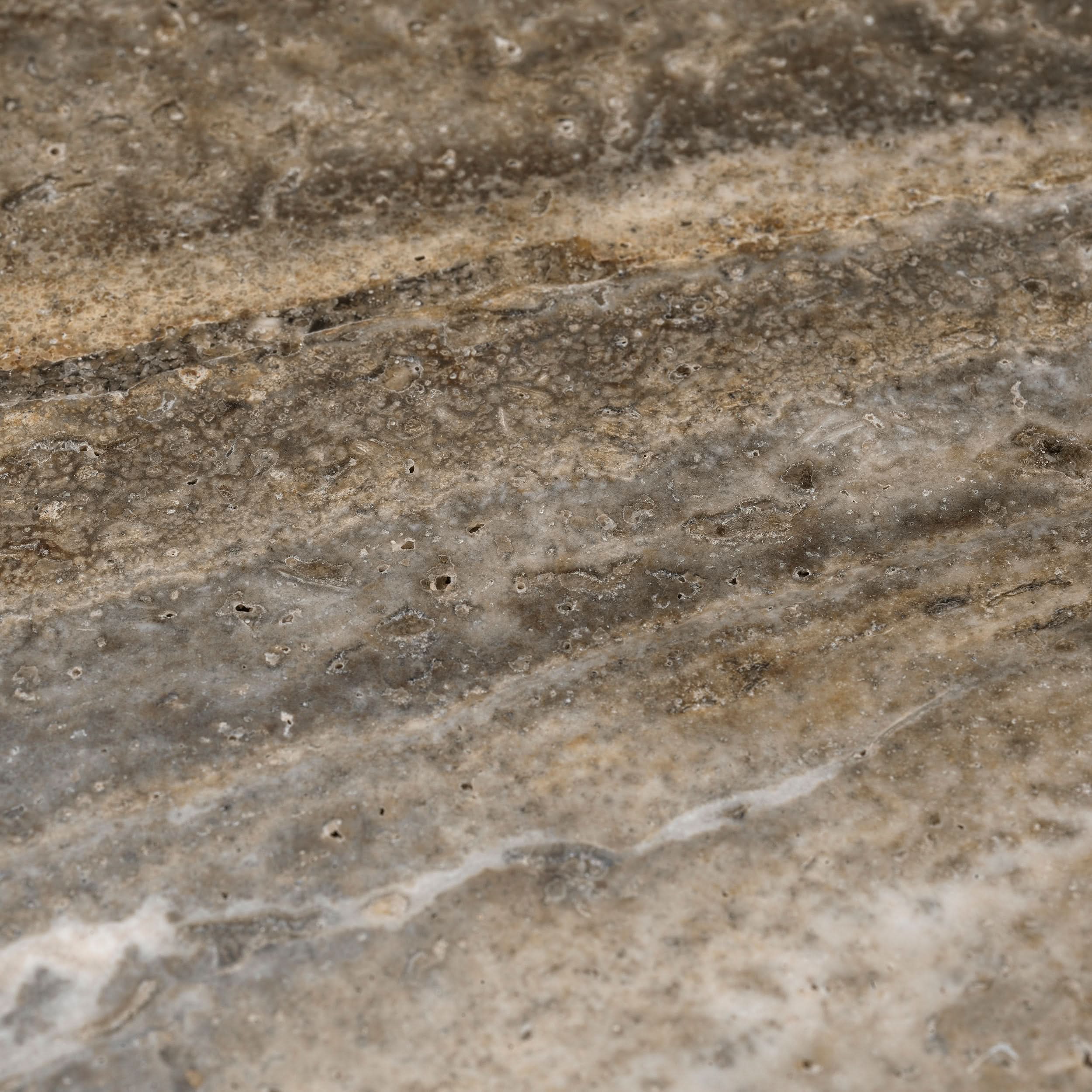 Eichholtz Couchtisch Florence – Silver Travertine Couchtisch rund Eichholtz