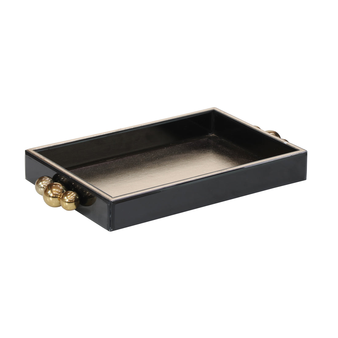 Richmond Interiors Tablett Liv black/gold