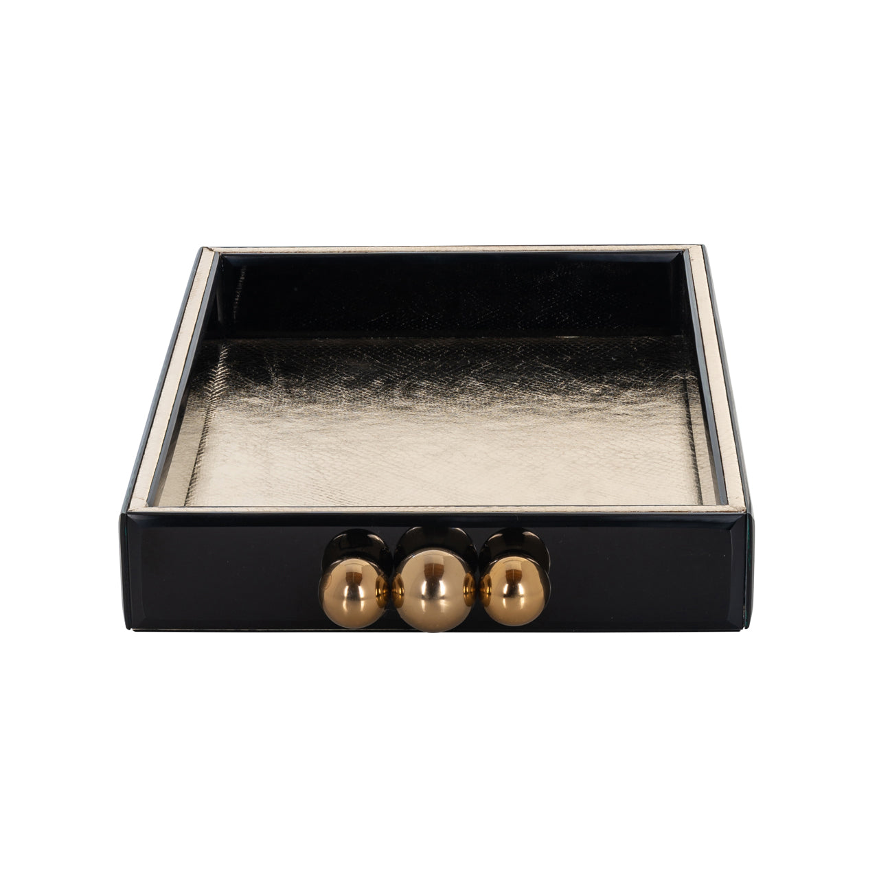 Richmond Interiors Tablett Liv black/gold
