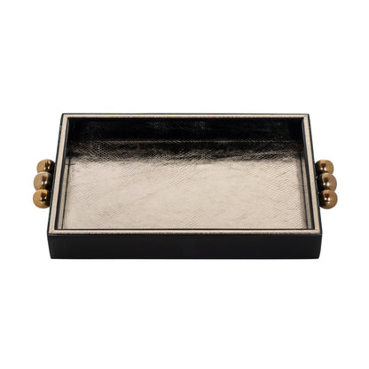 Richmond Interiors Tablett Liv black/gold