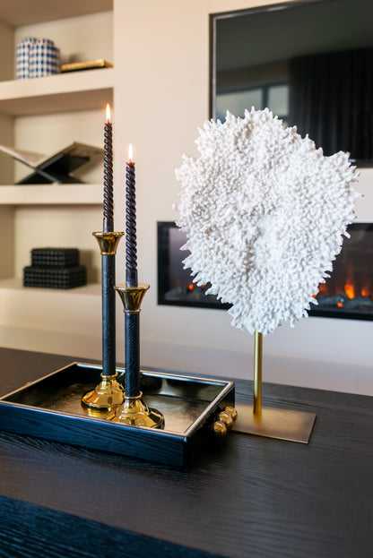 Richmond Interiors Tablett Liv black/gold