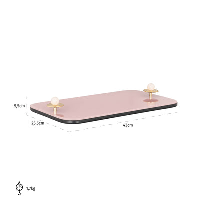 Richmond Interiors Tablett Jalien pink