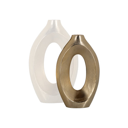 Richmond Interiors Vase Alma brushed gold small