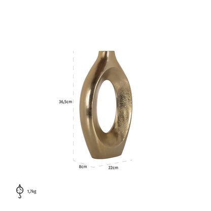 Richmond Interiors Vase Alma brushed gold large