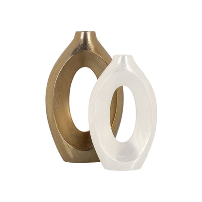 Richmond Interiors Vase Alma brushed gold large
