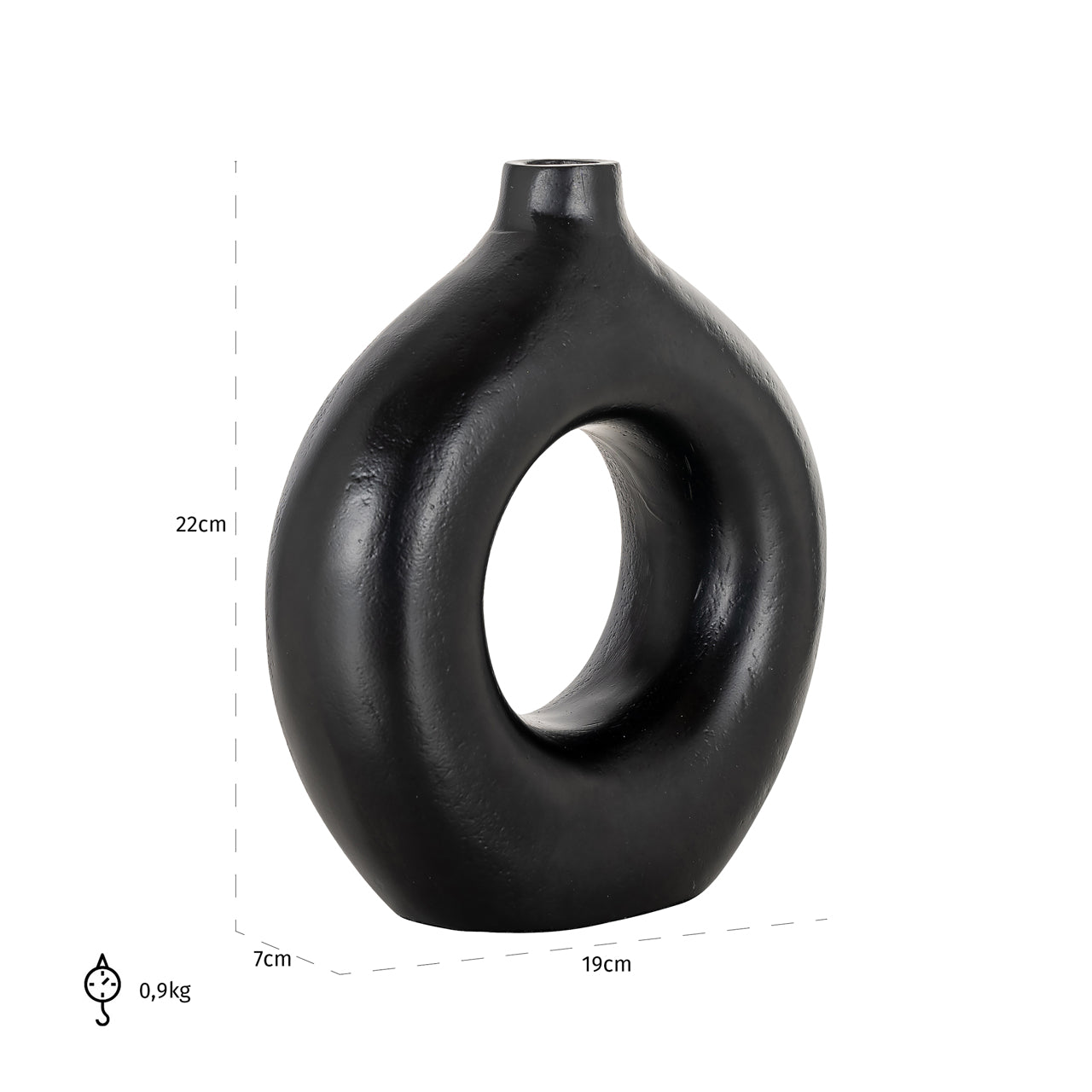 Richmond Interiors Vase Felice black