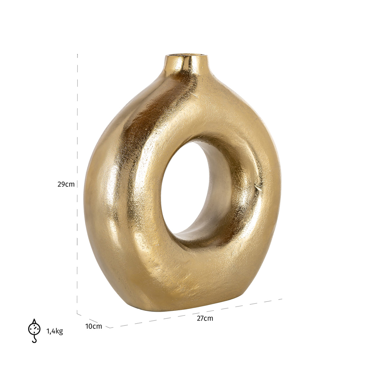Richmond Interiors Vase Felicia gold