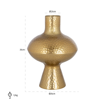 Richmond Interiors Vase Caitlyn gold small Vase Richmond Interiors