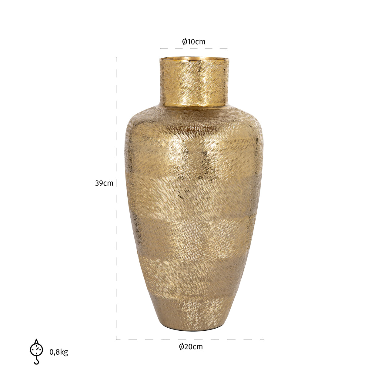 Richmond Interiors Vase Joah gold