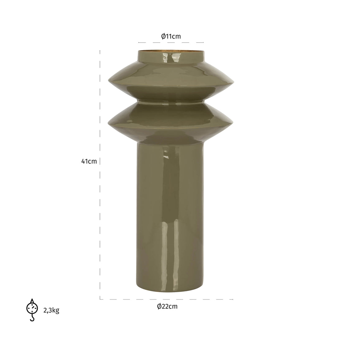 Richmond Interiors Vase Flora olive