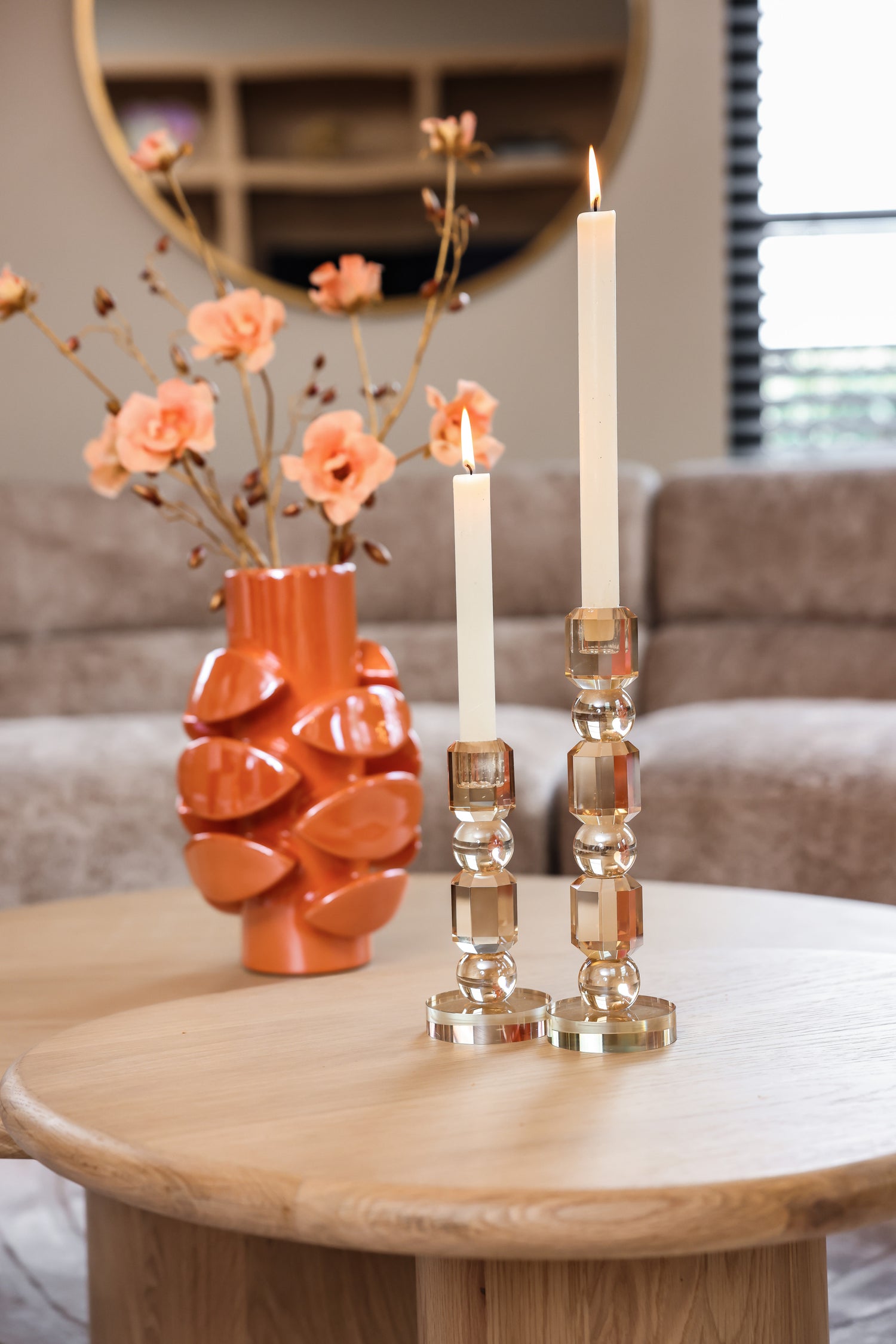 Richmond Interiors Kerzenhalter Meral brown large Kerzenhalter Richmond Interiors