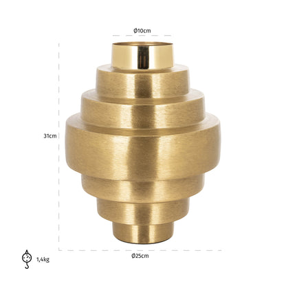 Richmond Interiors Vase Akelei gold