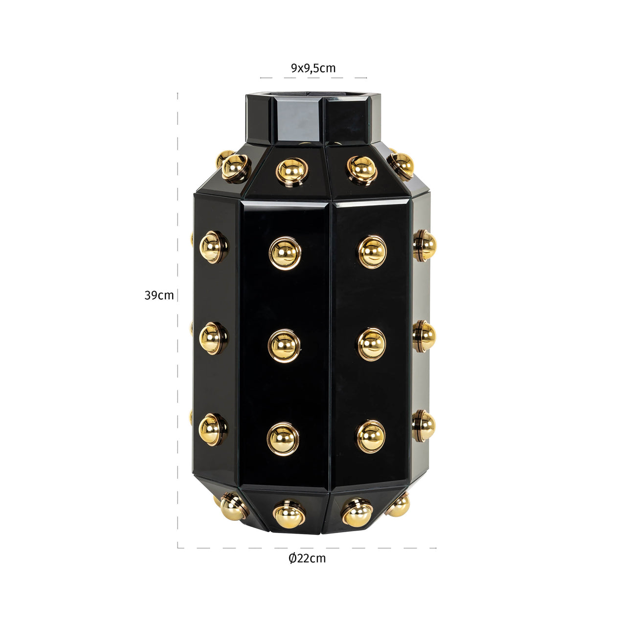 Richmond Interiors Vase Justa black