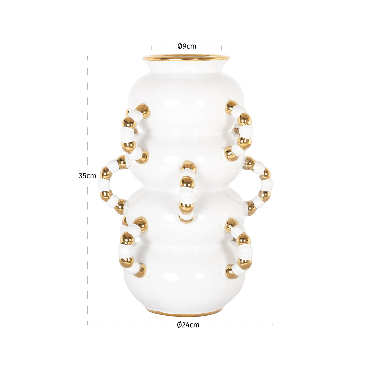 Richmond Interiors Vase Pippy white small