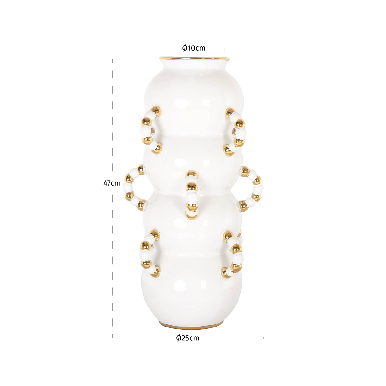 Richmond Interiors Vase Pippy white large