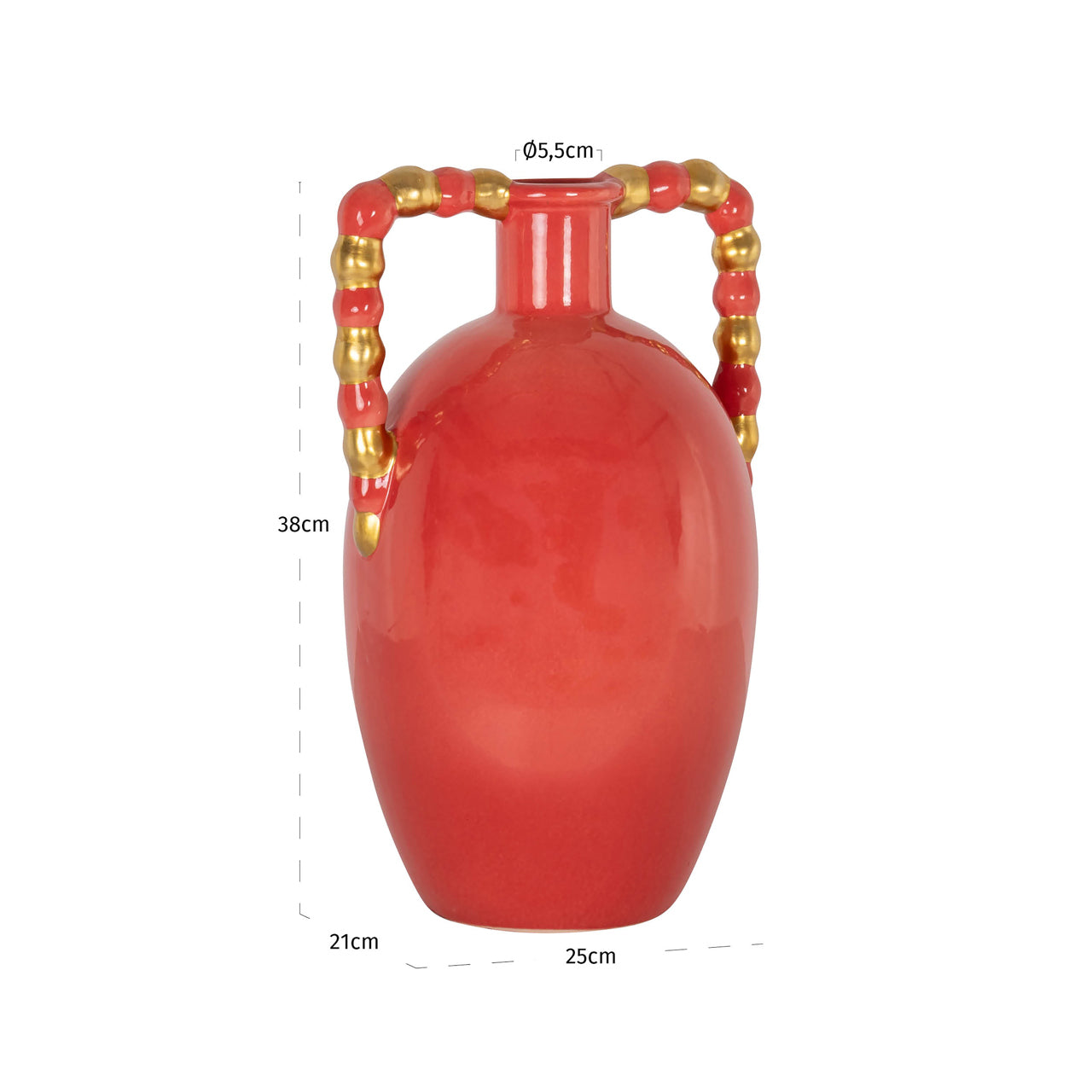Richmond Interiors Vase Davita orange small