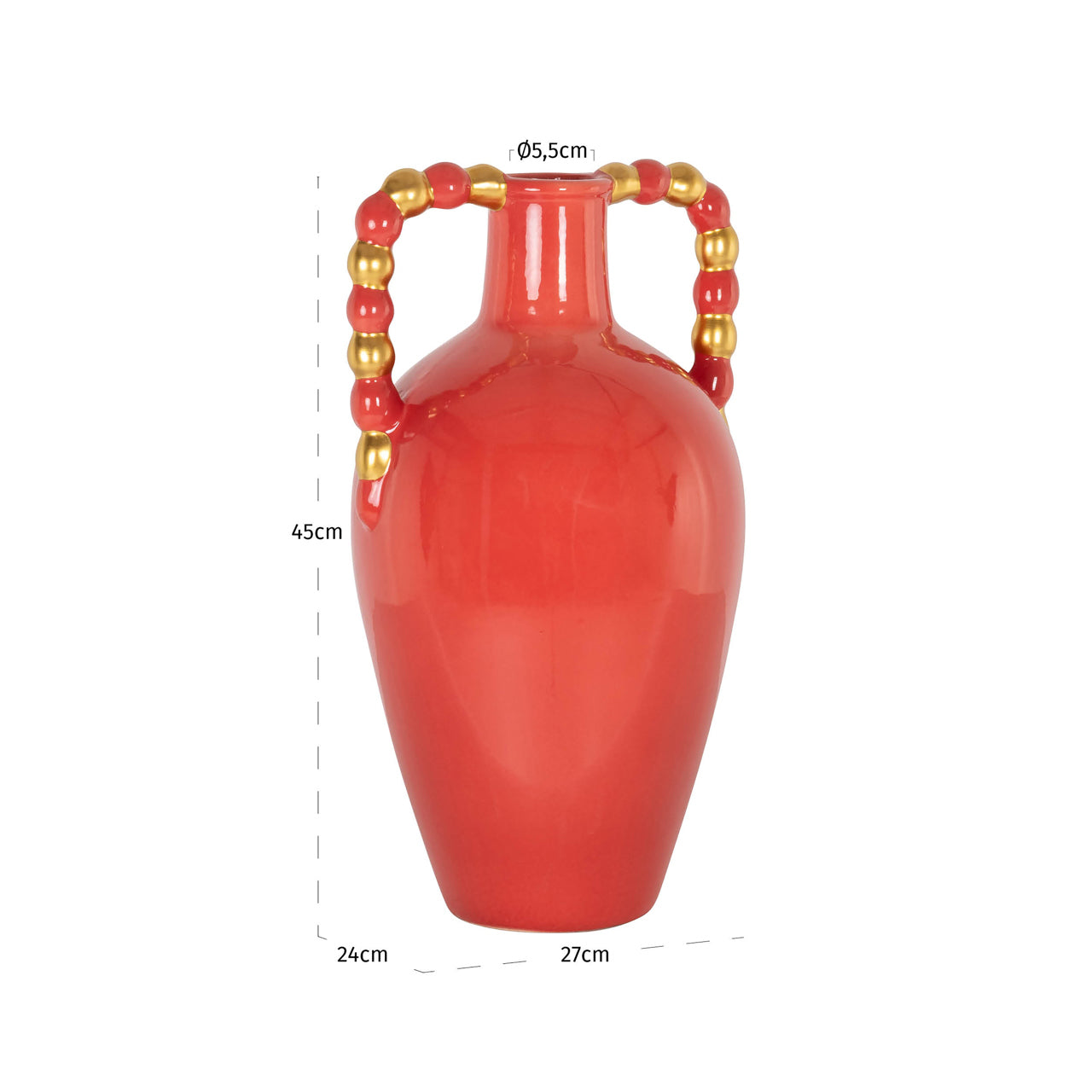 Richmond Interiors Vase Davita orange large