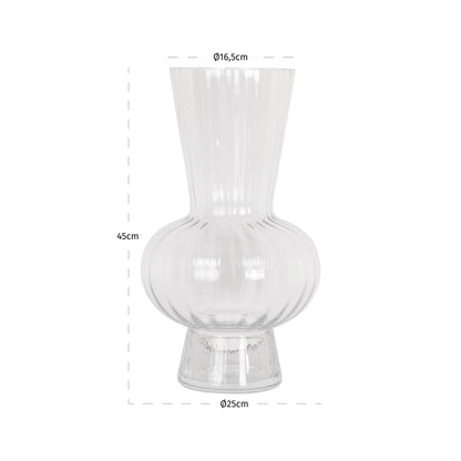Richmond Interiors Vase Kyan clear transparent