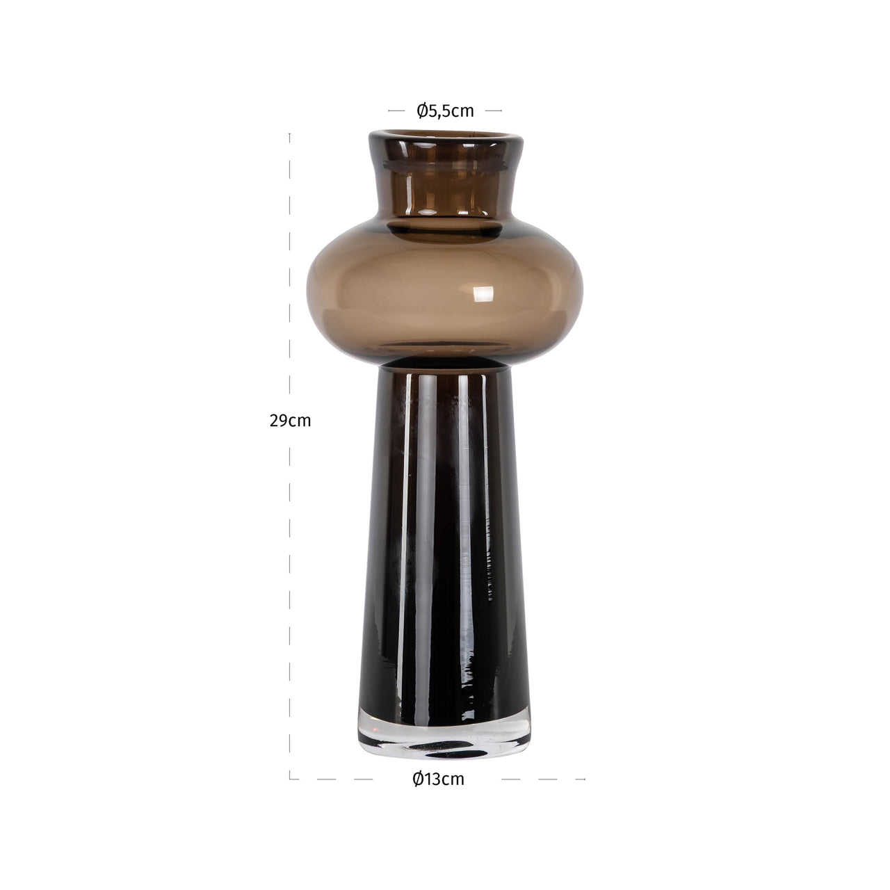 Richmond Interiors Vase Jamey brown small