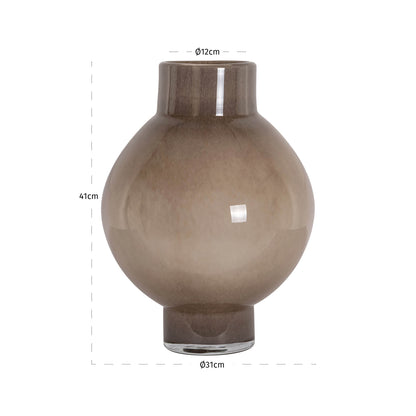 Richmond Interiors Vase Celina taupe large