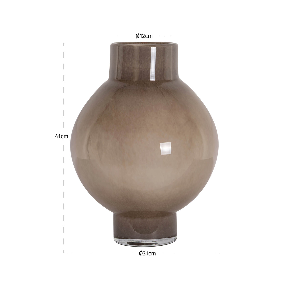 Richmond Interiors Vase Celina taupe large Richmond Interiors