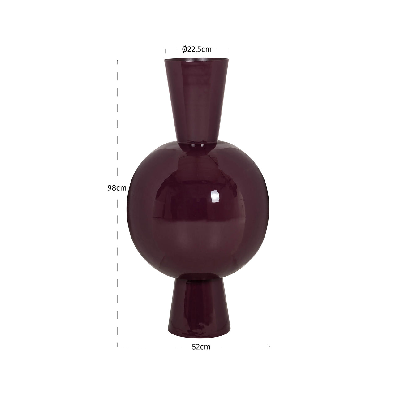 Richmond Interiors Vase Avine burgundy Vase Richmond Interiors