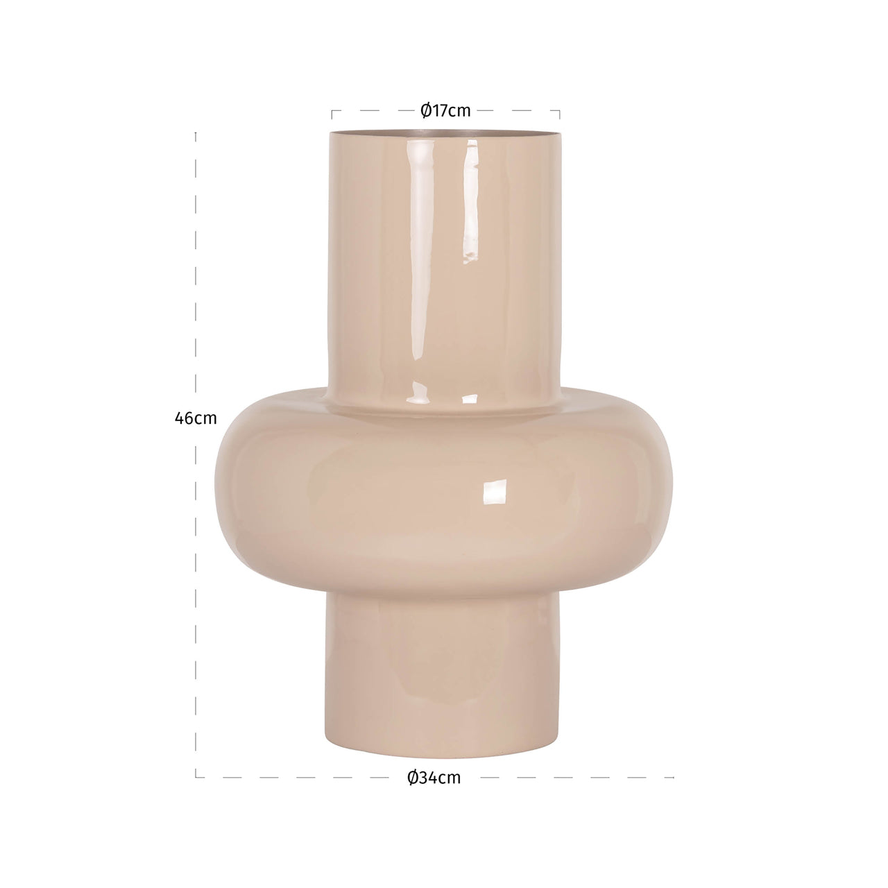 Richmond Interiors Vase Benice tapioca small